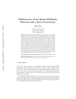 Refinements of the Kiefer-Wolfowitz Theorem and a Test of Concavity