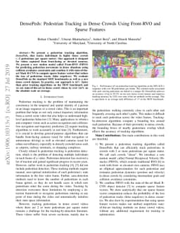DensePeds: Pedestrian Tracking in Dense Crowds Using Front-RVO and
  Sparse Features