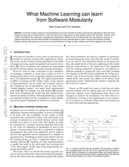 Software Engineering Practices for Machine Learning