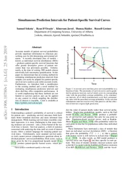 Simultaneous Prediction Intervals for Patient-Specific Survival Curves