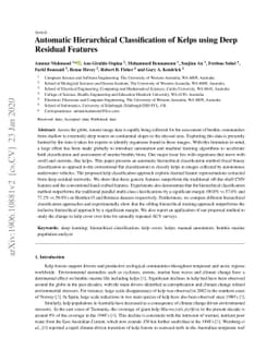 Automatic Hierarchical Classification of Kelps using Deep Residual
  Features