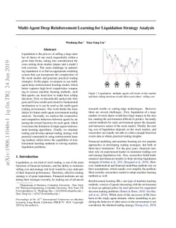Multi-Agent Deep Reinforcement Learning for Liquidation Strategy
  Analysis
