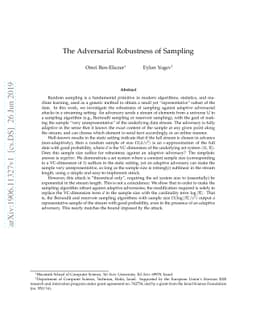 The Adversarial Robustness of Sampling