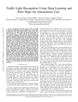 Traffic Light Recognition Using Deep Learning and Prior Maps for
  Autonomous Cars