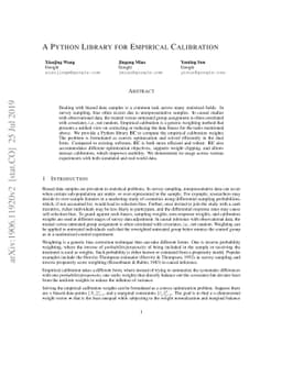 A Python Library For Empirical Calibration
