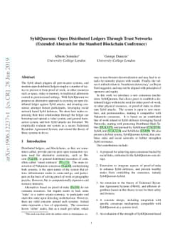 SybilQuorum: Open Distributed Ledgers Through Trust Networks