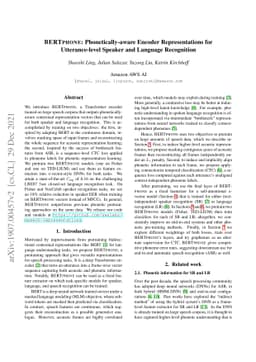 BERTphone: Phonetically-Aware Encoder Representations for
  Utterance-Level Speaker and Language Recognition