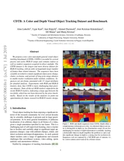 CDTB: A Color and Depth Visual Object Tracking Dataset and Benchmark