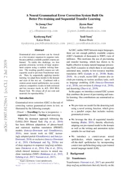 A Neural Grammatical Error Correction System Built On Better
  Pre-training and Sequential Transfer Learning