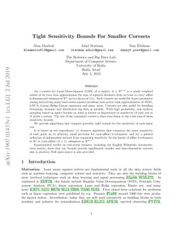 Tight Sensitivity Bounds For Smaller Coresets