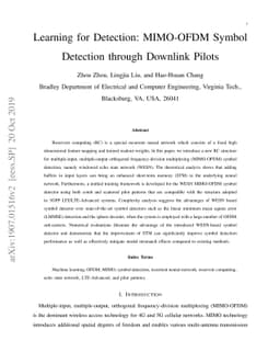 Learning for Detection: MIMO-OFDM Symbol Detection through Downlink
  Pilots