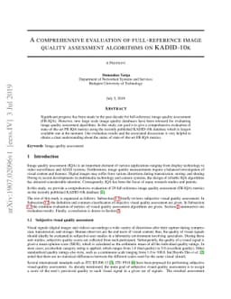A comprehensive evaluation of full-reference image quality assessment
  algorithms on KADID-10k