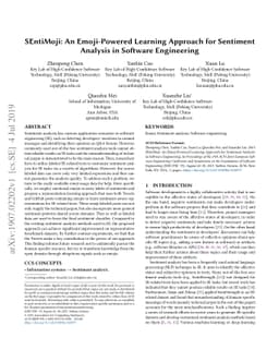 SEntiMoji: An Emoji-Powered Learning Approach for Sentiment Analysis in
  Software Engineering