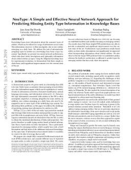 NeuType: A Simple and Effective Neural Network Approach for Predicting
  Missing Entity Type Information in Knowledge Bases
