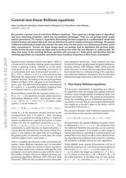 General non-linear Bellman equations