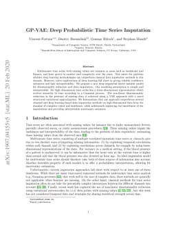 GP-VAE: Deep Probabilistic Time Series Imputation