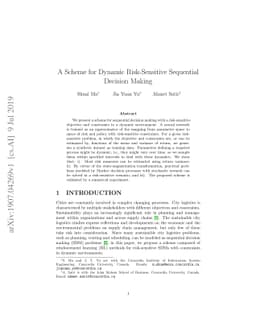 A Scheme for Dynamic Risk-Sensitive Sequential Decision Making