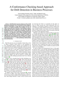 A Conformance Checking-based Approach for Drift Detection in Business
  Processes