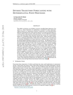 Diverse Trajectory Forecasting with Determinantal Point Processes