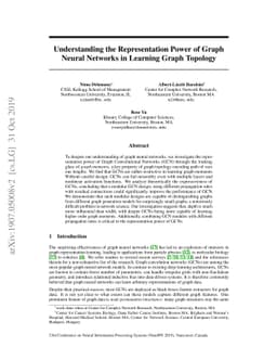 Understanding the Representation Power of Graph Neural Networks in
  Learning Graph Topology
