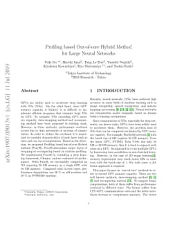 Profiling based Out-of-core Hybrid Method for Large Neural Networks