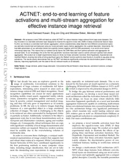 ACTNET: end-to-end learning of feature activations and multi-stream
  aggregation for effective instance image retrieval