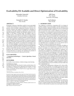 Evolvability ES: Scalable and Direct Optimization of Evolvability