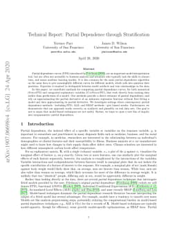 Technical Report: Partial Dependence through Stratification