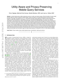 Utility-aware and privacy-preserving mobile query services