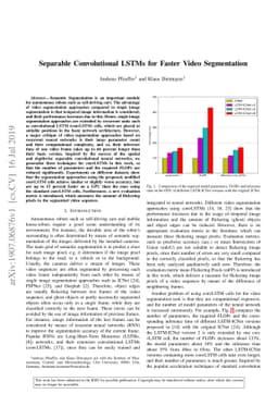 Separable Convolutional LSTMs for Faster Video Segmentation
