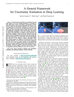 A General Framework for Uncertainty Estimation in Deep Learning