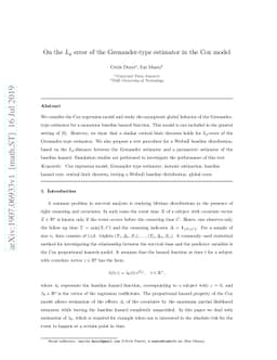 On the $L_p$-error of the Grenander-type estimator in the Cox model
