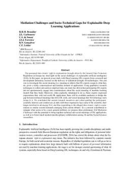 Mediation Challenges and Socio-Technical Gaps for Explainable Deep
  Learning Applications