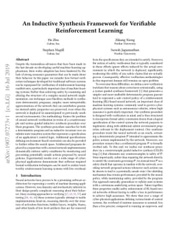 An Inductive Synthesis Framework for Verifiable Reinforcement Learning