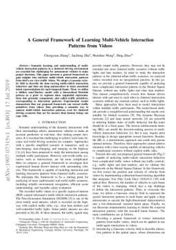 A General Framework of Learning Multi-Vehicle Interaction Patterns from
  Videos