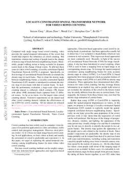 Locality-constrained Spatial Transformer Network for Video Crowd
  Counting
