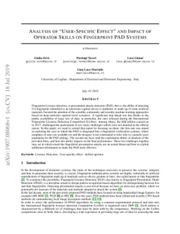 Analysis of "User-Specific Effect" and Impact of Operator Skills on
  Fingerprint PAD Systems
