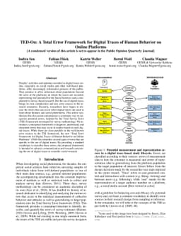 TED-On: A Total Error Framework for Digital Traces of Human Behavior on
  Online Platforms