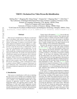 VRSTC: Occlusion-Free Video Person Re-Identification