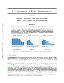 Spectral Analysis of Latent Representations
