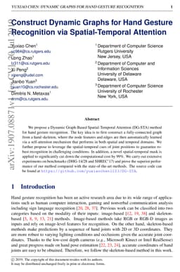 Construct Dynamic Graphs for Hand Gesture Recognition via
  Spatial-Temporal Attention