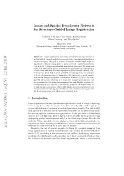 Image-and-Spatial Transformer Networks for Structure-Guided Image
  Registration