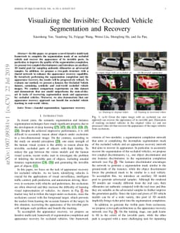 Visualizing the Invisible: Occluded Vehicle Segmentation and Recovery