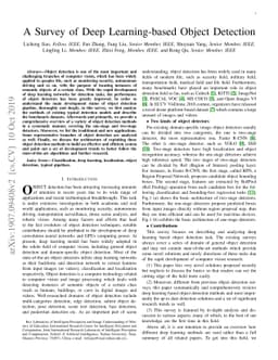 A Survey of Deep Learning-based Object Detection