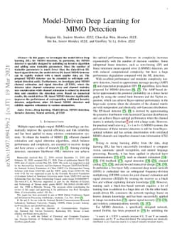 Model-Driven Deep Learning for MIMO Detection