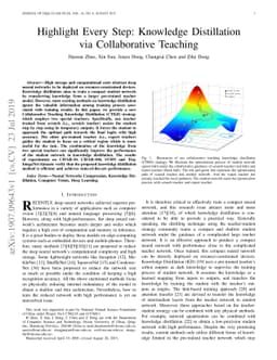 Highlight Every Step: Knowledge Distillation via Collaborative Teaching