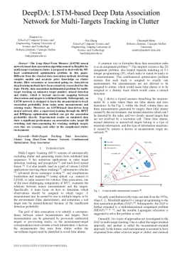 DeepDA: LSTM-based Deep Data Association Network for Multi-Targets
  Tracking in Clutter