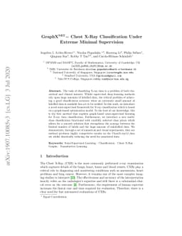 GraphX$^{NET}-$ Chest X-Ray Classification Under Extreme Minimal
  Supervision