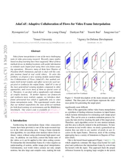 AdaCoF: Adaptive Collaboration of Flows for Video Frame Interpolation