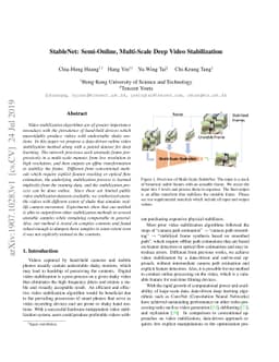 StableNet: Semi-Online, Multi-Scale Deep Video Stabilization
